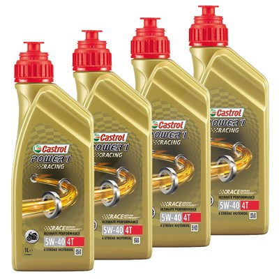 Castrol  4x 1 L Power 1 Racing 4T 5W-40  14EAFF