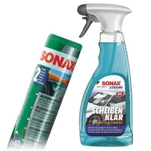 Sonax  1x 500ml XTREME ScheibenKlar + 2x Tücher  04165410 : 02382410