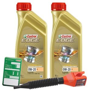 Castrol  2x 1 L EDGE TITANIUM FST 0W-20 V+Anhänger+  15BA10 : DE01675 : 3050