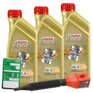 Castrol 3x 1 L EDGE TITANIUM FST 0W-20 V + Ölw.-Anhänger  15BA10 : DE01675 : 3050