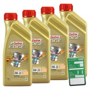 Castrol  4x 1 L EDGE TITANIUM FST 0W-20 V+ Anhänger  DE01675 : 15BA10