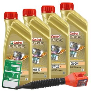 Castrol  4x 1 L EDGE TITANIUM FST 0W-20 V+Anhänger+  3050 : DE01675 : 15BA10