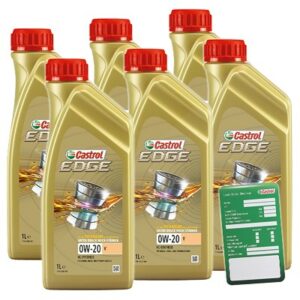 Castrol 6x 1 L EDGE TITANIUM FST 0W-20 V + Ölw.-Anhänger  DE01675 : 15BA10