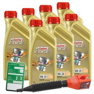 Castrol  7x 1 L EDGE TITANIUM FST 0W-20 V+Anhänger+  3050 : DE01675 : 15BA10