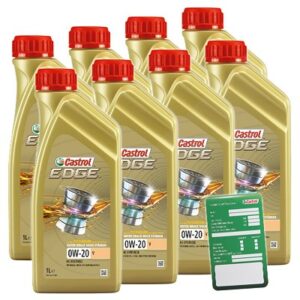 Castrol  8x 1 L EDGE TITANIUM FST 0W-20 V+ Anhänger  DE01675 : 15BA10