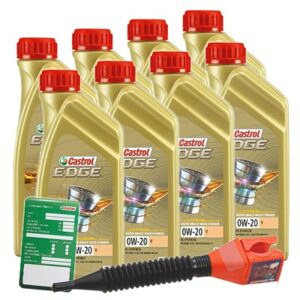 Castrol  8x 1 L EDGE TITANIUM FST 0W-20 V+Anhänger+  15BA10 : DE01675 : 3050