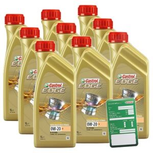 Castrol  9x 1 L EDGE TITANIUM FST 0W-20 V+ Anhänger  DE01675 : 15BA10