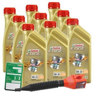 Castrol  9x 1 L EDGE TITANIUM FST 0W-20 V+Anhänger+  15BA10 : DE01675 : 3050