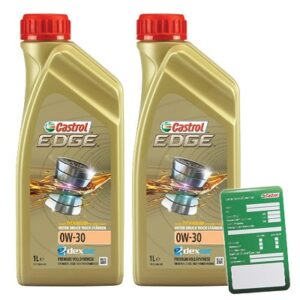 Castrol 2x 1 L EDGE TITANIUM FST 0W-30+ Ölwechsel-Anhänger  1533F3 : DE01675