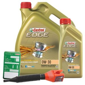 Castrol 6 L EDGE TITANIUM FST 0W-30 + Anhänger + Trichter  DE01675 : 1533F3 : 1533DD : 3050