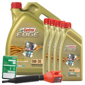 Castrol 9 L EDGE TITANIUM FST 0W-30 + Anhänger + Trichter  DE01675 : 3050 : 1533DD : 1533F3