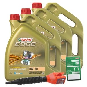 Castrol 15 L EDGE TITANIUM FST 0W-30 + Anhänger + Trichter  DE01675 : 3050 : 1533DD