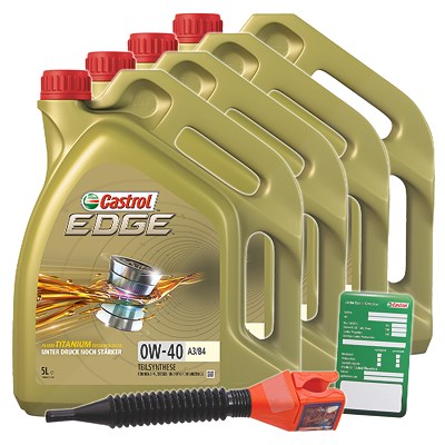 Castrol  20 L EDGE TITANIUM FST 0W-40 A3/B4 + Anhän  DE01675 : 15337F : 3050