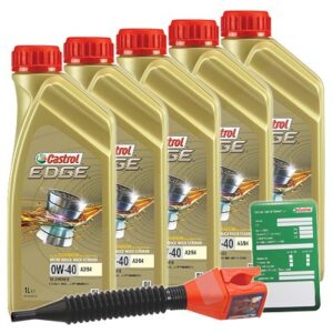 Castrol  5x 1 L EDGE TITANIUM FST 0W-40 A3/B4 + Anh  15336D : 3050 : DE01675