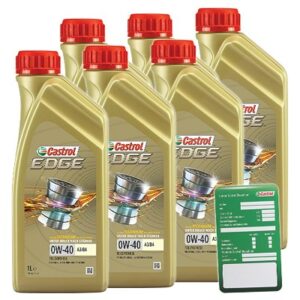 Castrol 6x 1 L EDGE TITANIUM FST 0W-40 A3/B4+ Ölw.Anhänger  DE01675 : 15336D