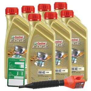 Castrol 7x 1 L EDGE TITANIUM FST 0W-40 A3/B4+ Ölw.Anhänger  DE01675 : 3050 : 15336D