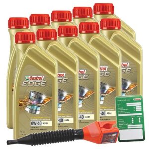 Castrol 10x 1 L EDGE TITANIUM FST 0W-40 A3/B4+Ölw.Anhänger  DE01675 : 3050 : 15336D