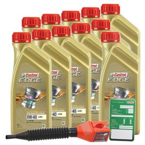 Castrol 11x 1 L EDGE TITANIUM FST 0W-40 A3/B4+Ölw.Anhänger  DE01675 : 15336D : 3050