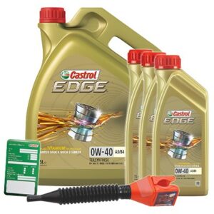 Castrol 8 L EDGE TITANIUM FST 0W-40 A3/B4 + Ölw.Anhänger  DE01675 : 15336D : 3050 : 15337F