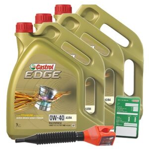 Castrol 15 L EDGE TITANIUM FST 0W-40 A3/B4 + Ölw.Anhänger  DE01675 : 3050 : 15337F