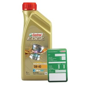 Castrol 1 L EDGE TITANIUM FST 5W-40 + Ölwechsel-Anhänger  DE01675 : 1535FA