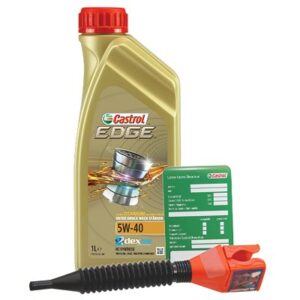 Castrol 1 L EDGE TITANIUM FST 5W-40 + Anhänger + Trichter  DE01675 : 3050 : 1535FA