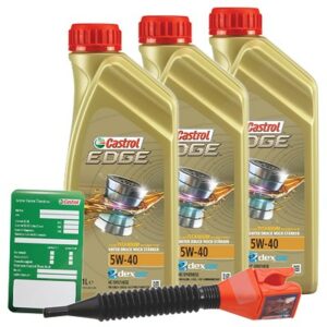 Castrol  3x 1 L EDGE TITANIUM FST 5W-40+Anhänger+Tr  DE01675 : 3050 : 1535FA