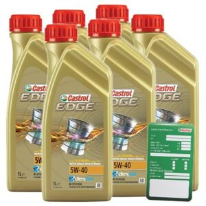 Castrol  6x 1 L EDGE TITANIUM FST 5W-40 + Anhänger  1535FA : DE01675