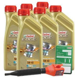 Castrol  6x 1 L EDGE TITANIUM FST 5W-40+Anhänger+Tr  DE01675 : 3050 : 1535FA