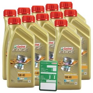 Castrol 11x 1 L EDGE TITANIUM FST 5W-40+Ölwechsel-Anhänger  1535FA : DE01675