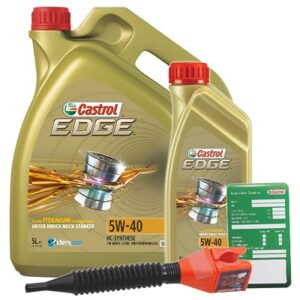 Castrol 6 L EDGE TITANIUM FST 5W-40 + Anhänger + Trichter  DE01675 : 1535F1 : 3050 : 1535FA