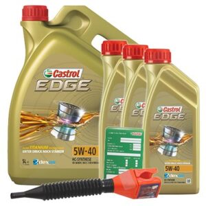 Castrol 8 L EDGE TITANIUM FST 5W-40 + Anhänger + Trichter  DE01675 : 1535FA : 1535F1 : 3050