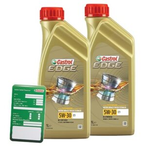 2x 1 L EDGE 5W-30 C1 + Ölwechsel-Anhänger 15F826