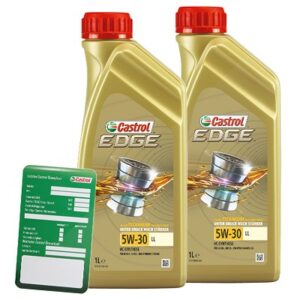 Castrol  2x 1 L EDGE TITANIUM FST 5W-30 LL+Anhänger  15665F : DE01675