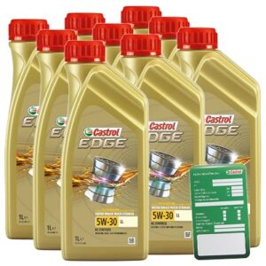 Castrol  9x 1 L EDGE TITANIUM FST 5W-30 LL+Anhänger  15665F : DE01675