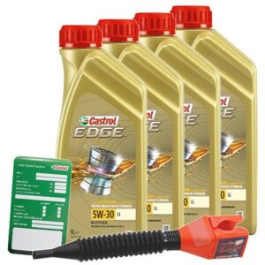 Castrol 4x 1 L EDGE TITANIUM FST 5W-30 LL + Ölw.-Anhänger  15665F : DE01675 : 3050