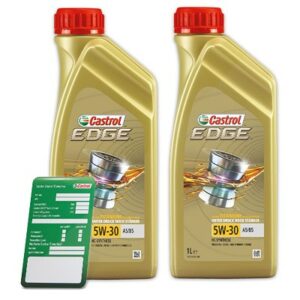 2x 1 L EDGE 5W-30 A5/B5 + Ölwechsel-Anhänger 15F684