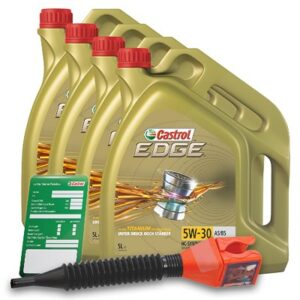 20 L EDGE 5W-30 A5/B5 + Ölwechsel-Anhänger + Einfülltrichter 15F685