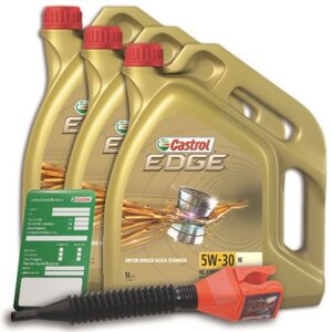 15 L EDGE 5W-30 M + Ölwechsel-Anhänger + Einfülltrichter 15F6DC