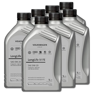 7x 1 L MOTORÖL 0W-20 Longlife IV FE Group GS60577M2EUR