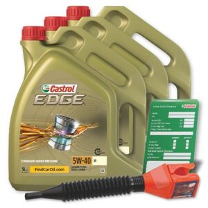 15 L EDGE 5W-40 M + Ölwechsel-Anhänger + Einfülltrichter 15F710