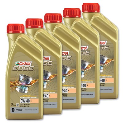 5x 1 L EDGE 0W-40 R 15D33B