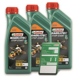 3x 1 L Magnatec 5W-30 A5 + Ölwechsel-Anhänger 15F903