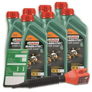 7x 1 L Magnatec 5W-30 A5 + Ölwechsel-Anhänger + Einfülltrichter 15F903