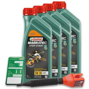 4 L Magnatec 5W-30 A3/B4 + Ölwechsel-Anhänger + Einfülltrichter 15F67D