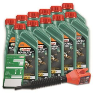 11x 1 L Magnatec 5W-30 A5 + Ölwechsel-Anhänger + Einfülltrichter 15F903