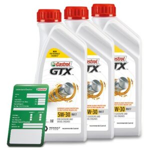 3x 1 L GTX 5W-30 RN17 + Ölwechsel-Anhänger 15F6E4