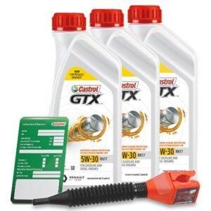 3x 1 L GTX 5W-30 RN17 + Ölwechsel-Anhänger + Einfülltrichter 15F6E4