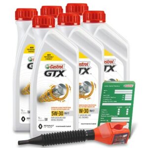 6x 1 L GTX 5W-30 RN17 + Ölwechsel-Anhänger + Einfülltrichter 15F6E4