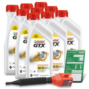 9x 1 L GTX 5W-30 RN17 + Ölwechsel-Anhänger + Einfülltrichter 15F6E4